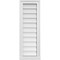 Ekena Millwork Vertical Surface Mount PVC Gable Vent w/ 2"W x 2"H , Brickmould Sill Frame, 12"W x 34"H GVPVE12X3403SN - alternate 1